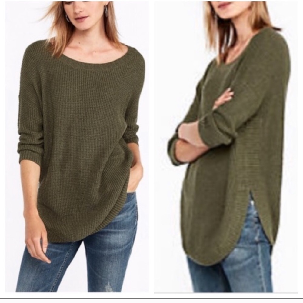 *NWT* Thermal circle hem sweater